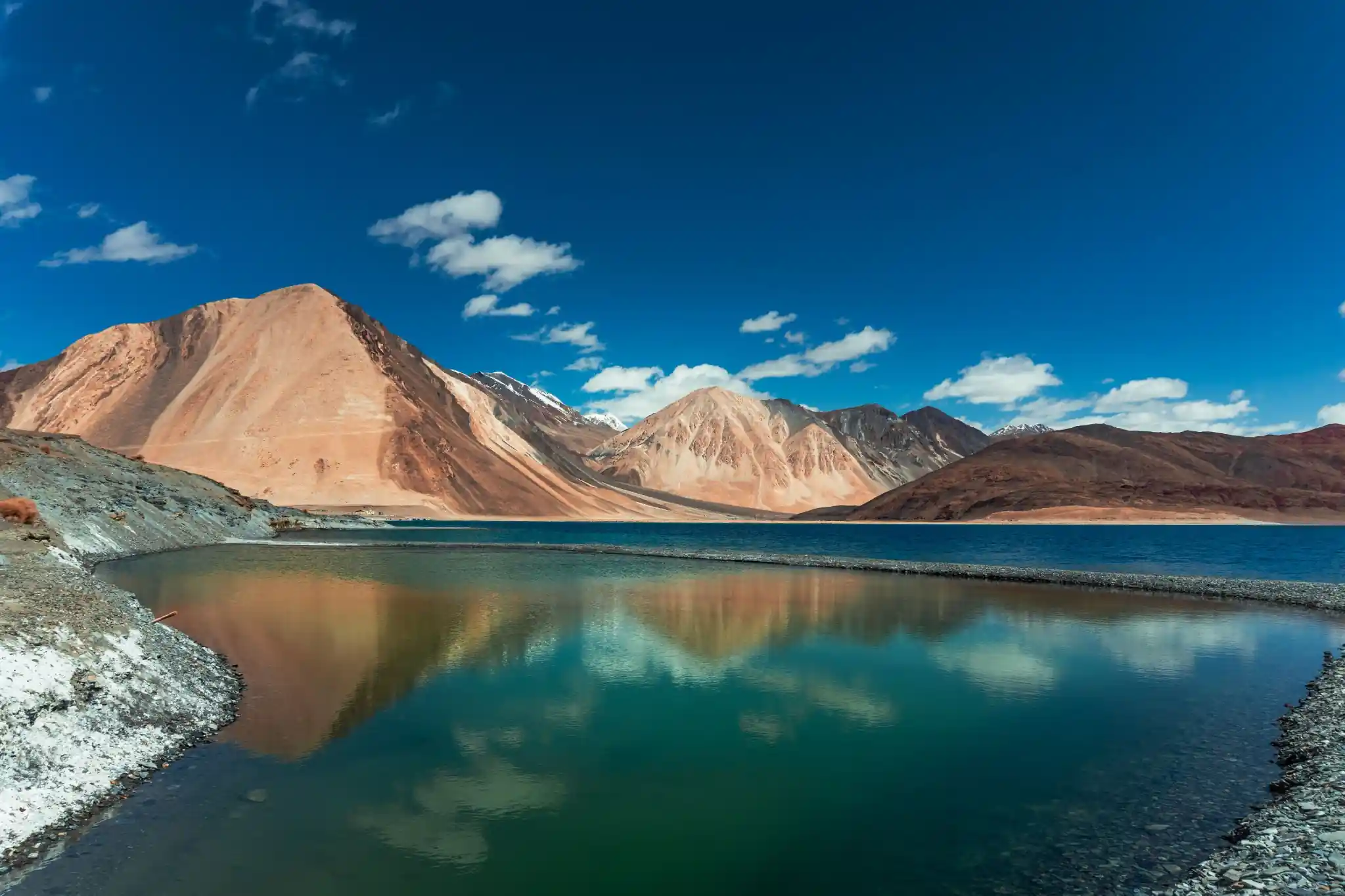 Pangong Tso Lake in Ladakh